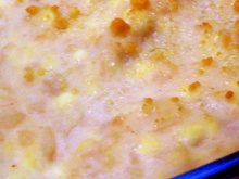 Purê de cará com bacon
