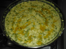 Risoto Verde e Amarelo
