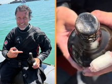 Você teria coragem? Cerveja de 162 anos é encontrada no fundo do mar por mergulhadores e pode estar própria para consumo