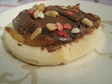 Minipizzas com Nutella