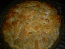 Souflé de couve-flor ao molho branco e queijo