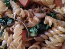 Macarrão com Taioba