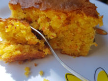 Bolo de laranja e cenoura