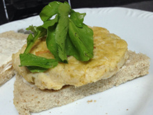 Hambúrguer de palmito saudável