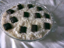 Torta rápido de abacaxi com  chocolate