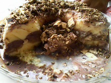 Bolo de sorvete com brigadeiro