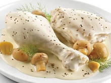 Frango ao creme de champignon