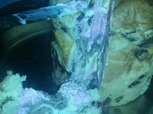 Panetone recheado com sorvete napolitano