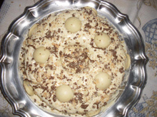 Bolo bombom de chocolate branco