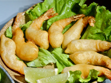 Camarão frito