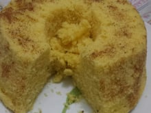 Bolo de fubá de micro-ondas