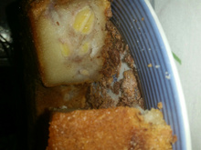 Bolo rápido de banana e canela