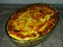 Lasanha de banana com carne seca