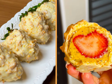 Bombom de morango cravejado com brigadeiro de maracujá: a sobremesa viral ganha uma versão ainda mais gostosa e crocante