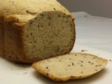 Pão de aveia com semente de linhaça