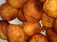 Bolinho de chuva com banana