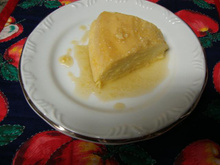 Pudim de milho com coco