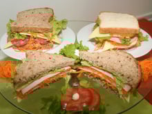 Sanduíche de praia da mamãe