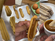 Biscoito de churros crocante com recheio de doce de leite e SEM FRITURA é a solução para ter o sabor do doce das barraquinhas de rua sem sufoco