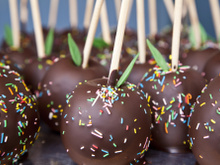 Maçã de chocolate