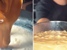 Arroz doce cremoso com doce de leite no lugar do açúcar: troquei o ingrediente e ficou bom demais!