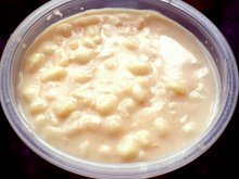 Canjica com leite sem lactose
