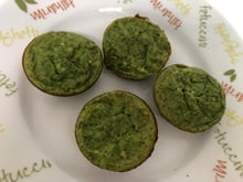 Muffin de espinafre proteico sem glúten 