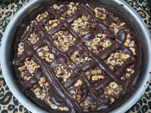 Torta de avelã com chocolate (nutella)