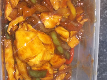 Frango xadrez simples