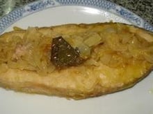 Salmão escabeche