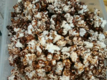 Pipoca doce de chocolate