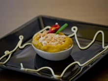 Escondidinho de bacalhau, opções (peixe, frango ou carne moida ou desfiada)