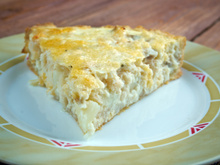 Torta de bacalhau com requeijão 