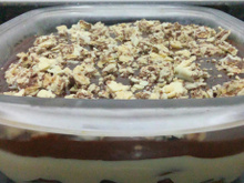 Pavê de bombom com morango