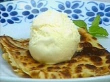 Crepe com recheio doce