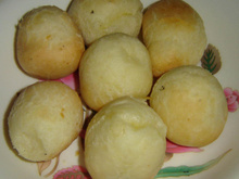 Pão de queijo gostoso de parmesão da Daliane