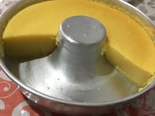 Bolo de mandioca congelada