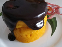 Bolo de cenoura de caneca