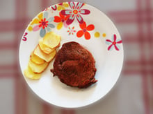 Medalhão de alcatra com batata dominó