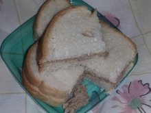 Sanduíche de sardinha do apressado