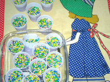 Chocolate com coco sobremesa deliciosa