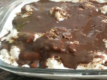 Pavê de sorvete com brigadeiro