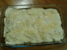 Batata gratinada com atum