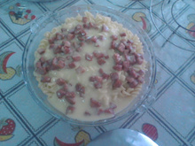 Macarrão com molho 4 queijos