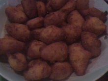 Bolinho de fubá com queijo