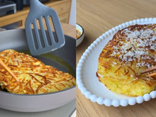A panqueca coreana que viralizou em reality gastronômico mostra um jeito diferente de comer batatas: crocante, simples e barato