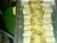 Panquecas à bolonhesa