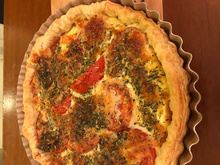 Torta de atum e tomate à Provençale