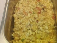 Frango moído com requeijão