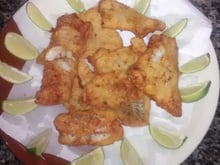 Merluza empanada frita